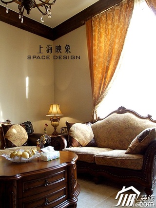美式乡村风格别墅古典富裕型客厅沙发图片