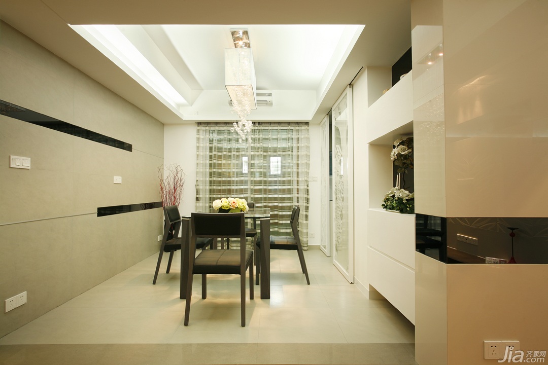 公寓装修,富裕型装修,简约风格,餐厅,大气,灯具,餐桌