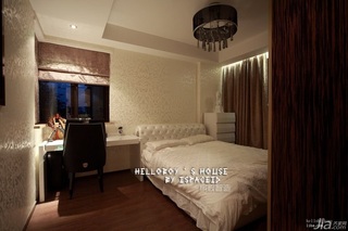 简约风格别墅豪华型120平米卧室床效果图