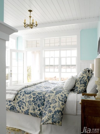 简约风格公寓舒适白色经济型80平米卧室床效果图
