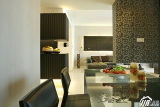 简约风格公寓稳重冷色调豪华型130平米餐厅餐桌图片