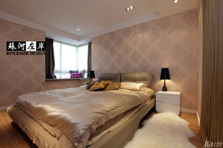 简约风格复式时尚金色富裕型140平米以上卧室床效果图