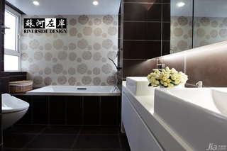 简约风格复式时尚富裕型140平米以上卫生间洗手台图片