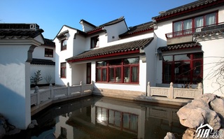 中式风格别墅大气白色富裕型装修图片