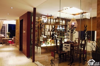 混搭风格别墅古典豪华型餐厅过道灯具图片