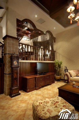 欧式风格别墅奢华暖色调豪华型140平米以上客厅沙发效果图