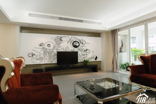 简约风格三居室大气经济型客厅沙发效果图