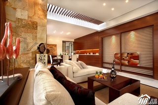 欧式风格别墅大气暖色调豪华型140平米以上客厅背景墙沙发效果图