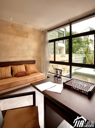 欧式风格别墅暖色调豪华型140平米以上客厅沙发效果图