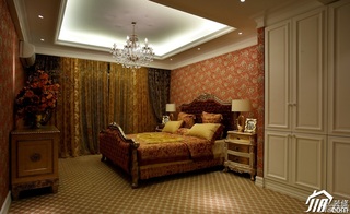 欧式风格奢华豪华型130平米卧室床效果图
