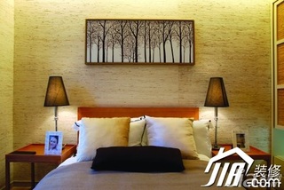 简约风格公寓温馨5-10万120平米卧室卧室背景墙床图片