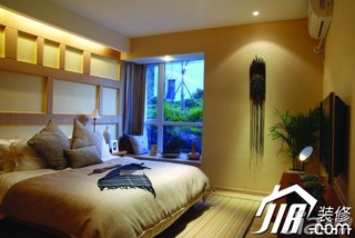 简约风格公寓5-10万120平米卧室卧室背景墙床图片