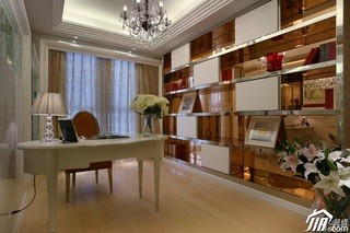 欧式风格奢华豪华型120平米书房窗帘图片