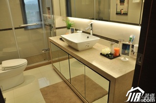 简约风格公寓富裕型130平米卫生间洗手台效果图
