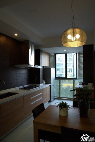 简约风格公寓富裕型90平米厨房灯具图片