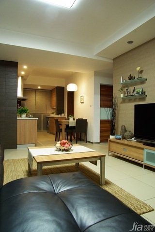 简约风格公寓富裕型90平米客厅沙发效果图