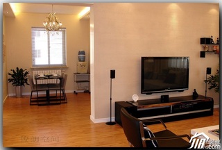 简约风格公寓富裕型100平米客厅电视柜图片