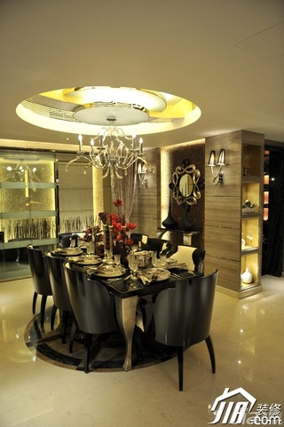 新古典风格别墅艺术豪华型餐厅餐桌图片