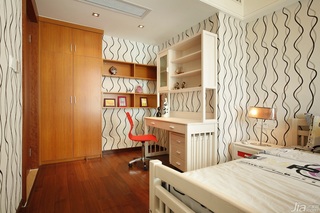 欧式风格公寓舒适豪华型儿童房床效果图