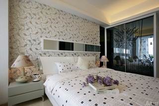 中式风格公寓舒适富裕型卧室床效果图