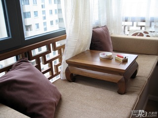 中式风格公寓富裕型飘窗装修效果图