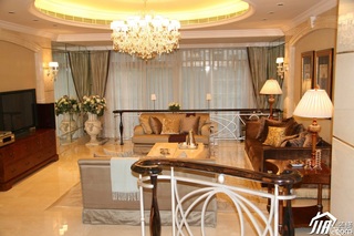 欧式风格别墅豪华型客厅沙发效果图