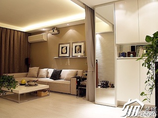 简约风格公寓富裕型100平米客厅沙发图片