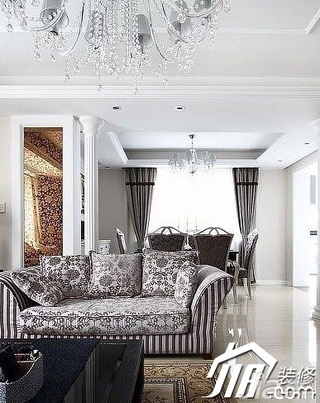 欧式风格公寓奢华20万以上客厅沙发效果图