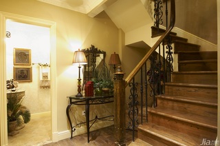 欧式风格别墅浪漫暖色调豪华型140平米以上楼梯设计图