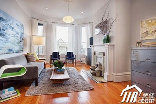 美式风格别墅舒适富裕型客厅沙发背景墙沙发效果图