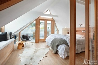 美式风格别墅富裕型卧室床效果图