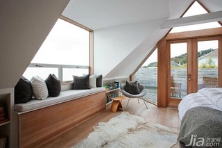 美式风格别墅简洁白色富裕型卧室装修效果图