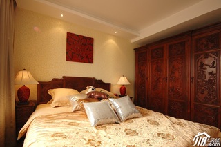 欧式风格二居室浪漫白色豪华型卧室床效果图