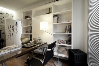 简约风格二居室大气米色豪华型书房书桌效果图
