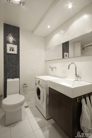 简约风格二居室大气米色豪华型浴室柜图片