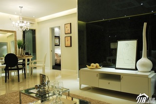 简约风格二居室大气暖色调豪华型140平米以上客厅茶几图片