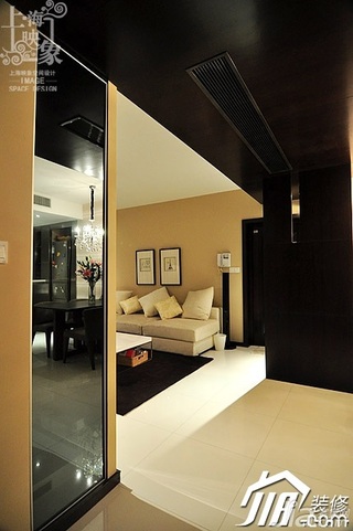 美式风格二居室大气米色富裕型客厅客厅过道沙发效果图