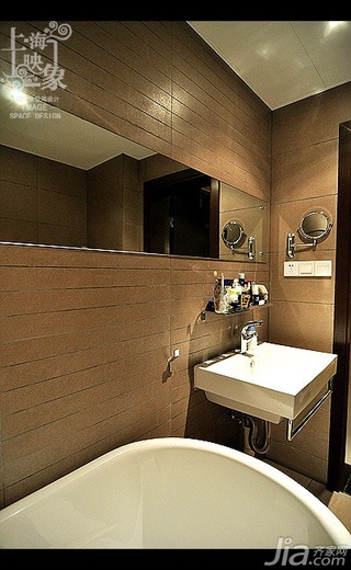 美式风格二居室大气米色富裕型浴室柜效果图