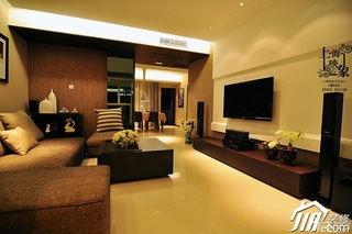 美式风格二居室大气富裕型客厅沙发图片