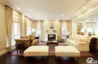 混搭风格别墅豪华型客厅沙发图片