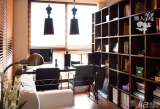 宜家风格二居室富裕型90平米书房书桌图片