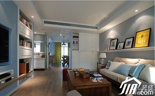 简约风格公寓白色富裕型120平米客厅背景墙沙发效果图
