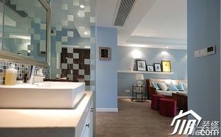 简约风格公寓简洁富裕型120平米卫生间洗手台图片