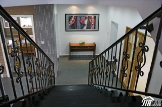 新古典风格别墅古典暖色调富裕型楼梯效果图