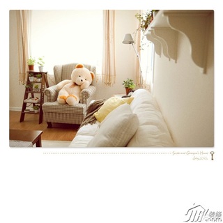 日式风格公寓温馨经济型客厅沙发效果图