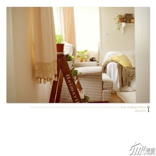 日式风格公寓经济型客厅沙发图片