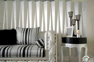 新古典风格三居室大气白色富裕型120平米客厅沙发图片