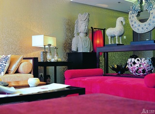 新古典风格公寓古典豪华型140平米以上客厅沙发图片