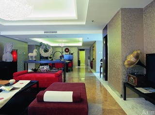 新古典风格公寓古典豪华型140平米以上客厅沙发效果图