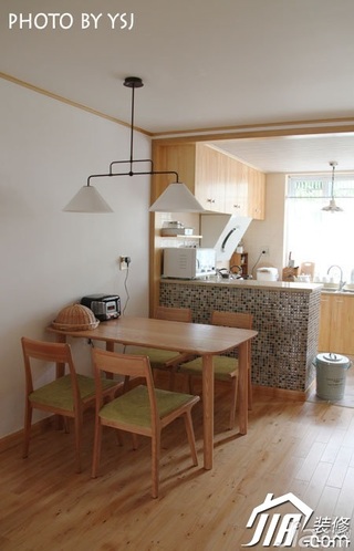 田园风格公寓小清新经济型80平米餐厅餐桌图片